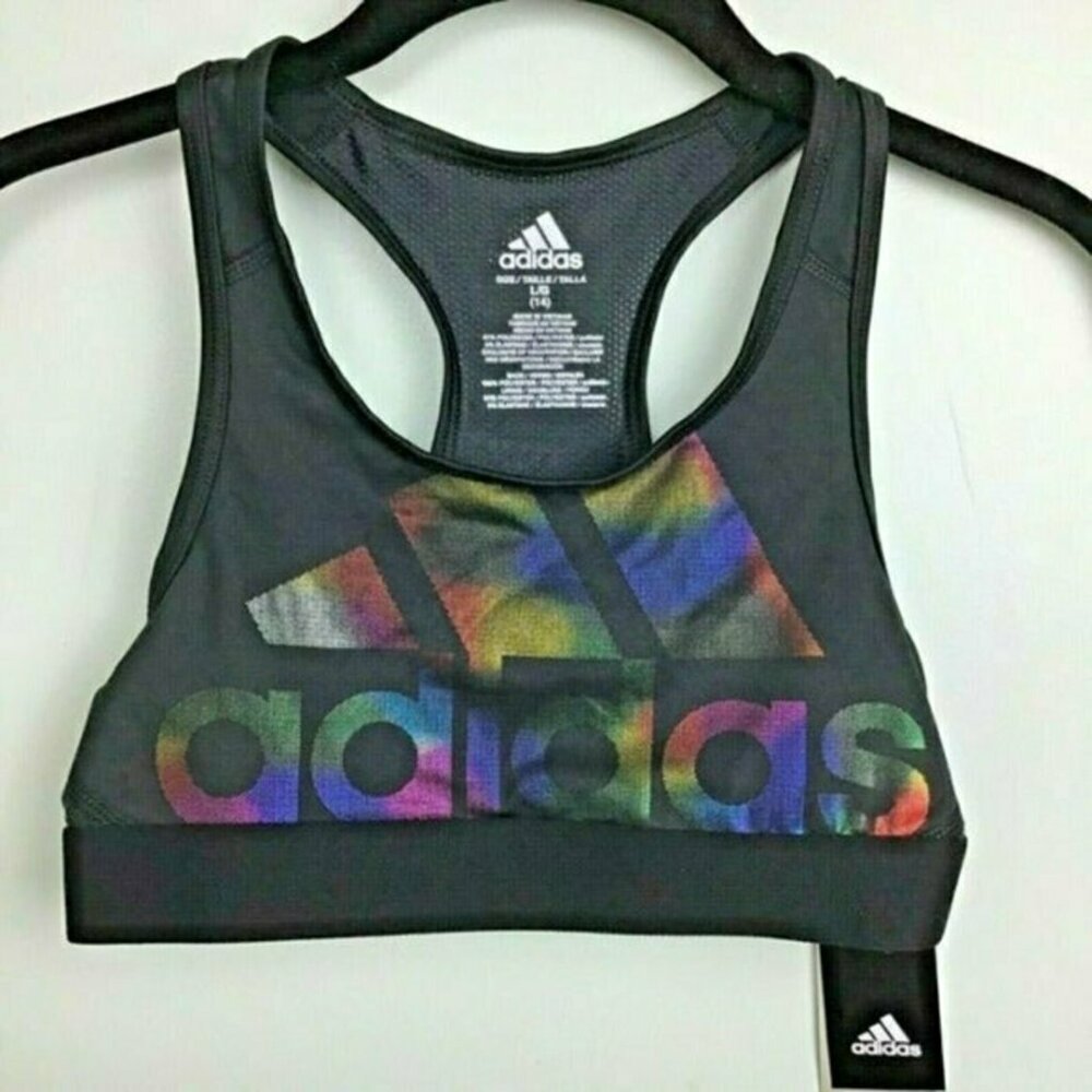 Adidas Climacool Sports Bra Girls Sz 14 (L)
